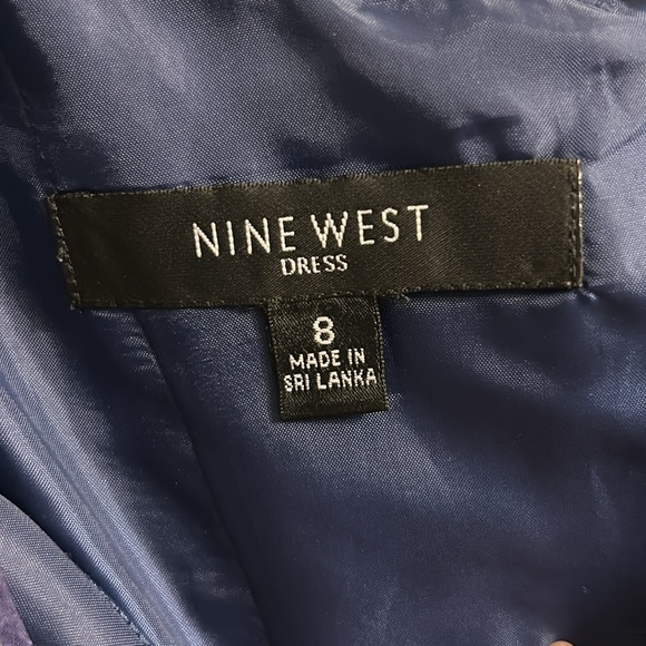 NINE WEST Embroidered Floral A-Line Dress - Picture 3 of 5